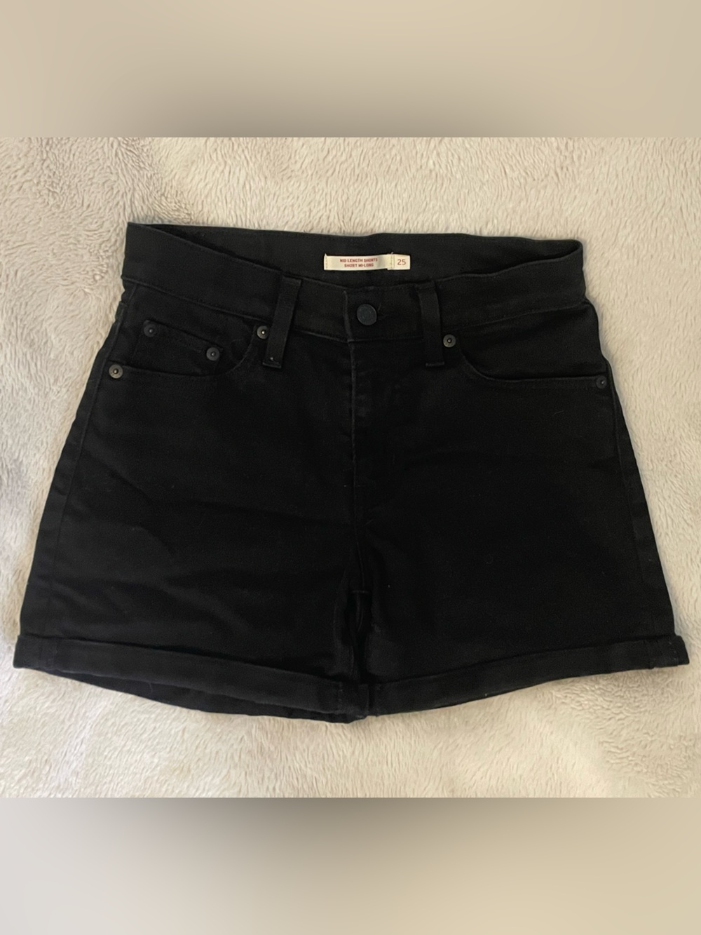 Levi’s Black Denim Shorts